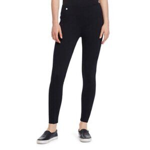 Lauren Ralph Lauren Druelle Ponte Ankle Skinny Polo Black XSMALL Pants/ Leggings